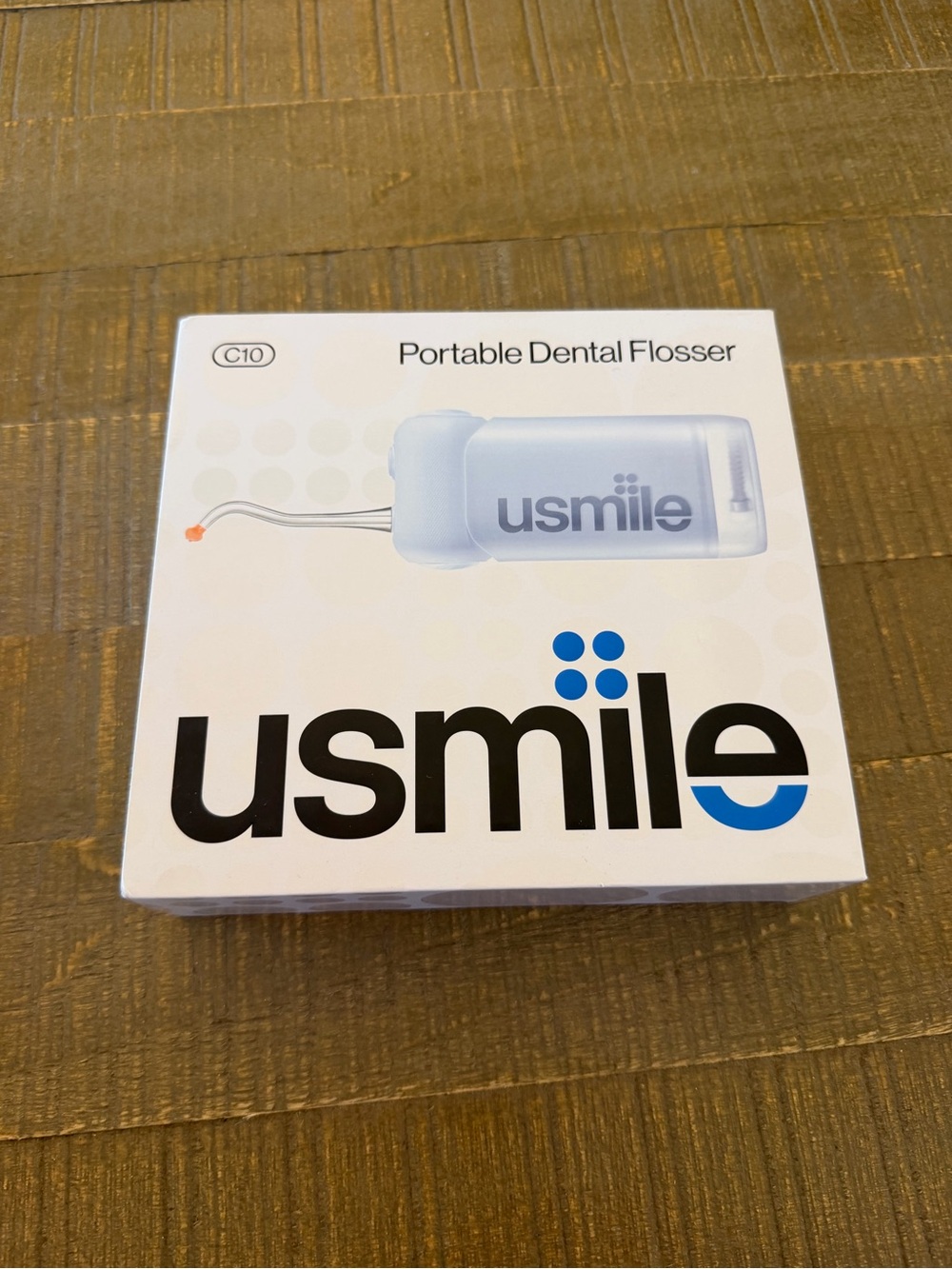 NWT - usmile Portable Dental Flosser - blue